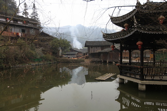 地筍苗寨 湘西 少數(shù)名族 山寨