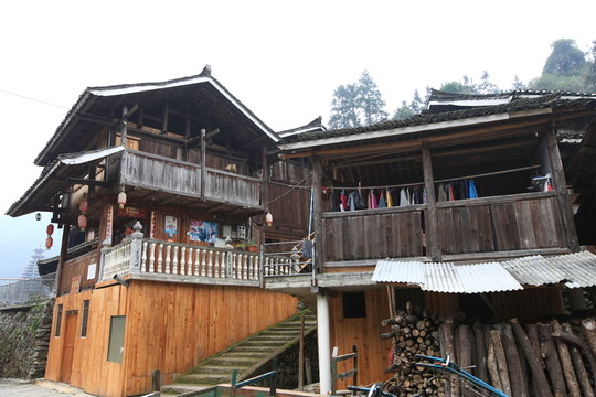 地筍苗寨 湘西 少數(shù)名族 山寨