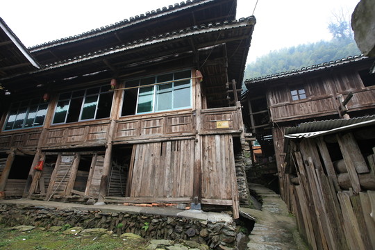地筍苗寨 湘西 少數(shù)名族 山寨