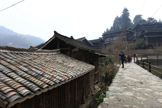 地筍苗寨 湘西 少數(shù)名族 山寨