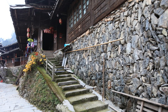 地筍苗寨 湘西 少數(shù)名族 山寨