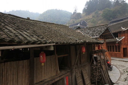 地筍苗寨 湘西 少數(shù)名族 山寨