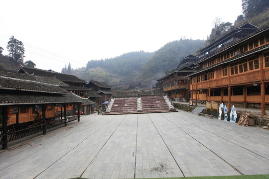 地筍苗寨 湘西 少數(shù)名族 山寨