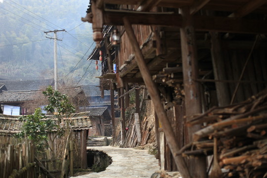 地筍苗寨 湘西 少數(shù)名族 山寨