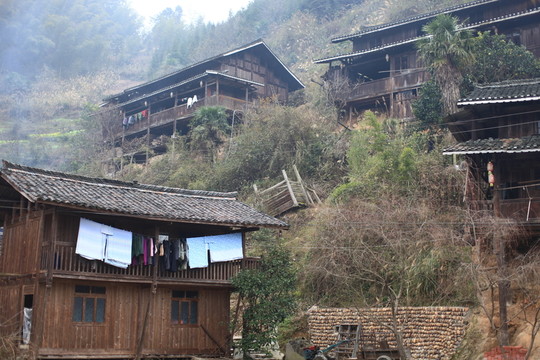 地筍苗寨 湘西 少數(shù)名族 山寨
