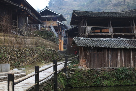 地筍苗寨 湘西 少數(shù)名族 山寨