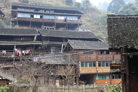 地筍苗寨 湘西 少數(shù)名族 山寨