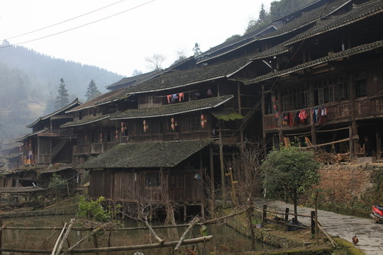 地筍苗寨 湘西 少數(shù)名族 山寨