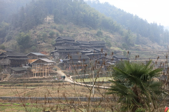 地筍苗寨 湘西 少數(shù)名族 山寨