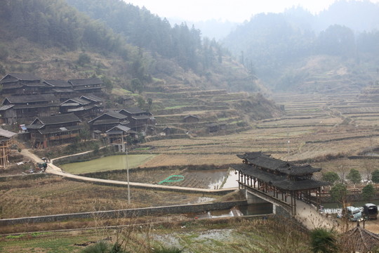 地筍苗寨 湘西 少數(shù)名族 山寨