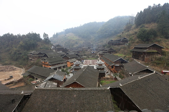 地筍苗寨 湘西 少數(shù)名族 山寨