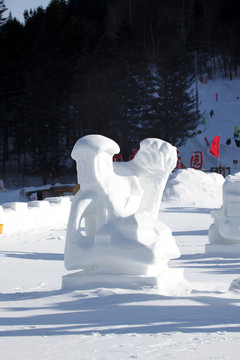 雪雕 雕塑 雪鄉(xiāng) 冰雪藝術