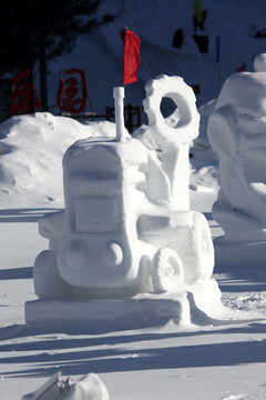 雪雕 雕塑 雪鄉(xiāng)