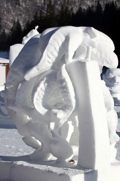 雪雕 雕塑 雪鄉(xiāng)