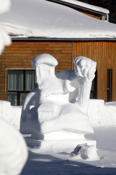 雪雕 雕塑 雪鄉(xiāng) 冰雪藝術(shù)