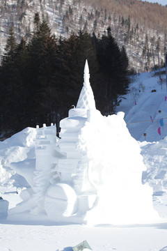 雪雕 雕塑 雪鄉(xiāng) 冰雪藝術(shù)