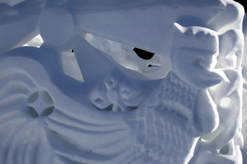 雪雕 雕塑 雪鄉(xiāng)