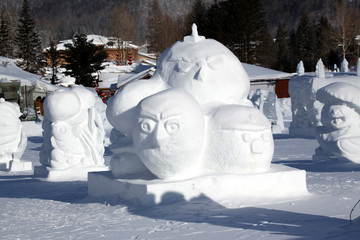 雪雕 雕塑 雪鄉(xiāng) 冰雪藝術(shù) 雪