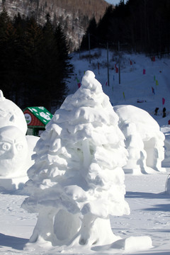 雪雕 雕塑