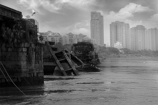 古橋 橋墩