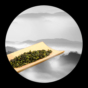 茶葉 水墨遠(yuǎn)山