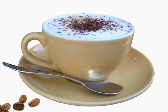 一杯cappuchino