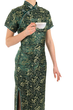 一杯茶的女人