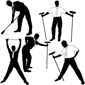 企業(yè)清潔silhoue
