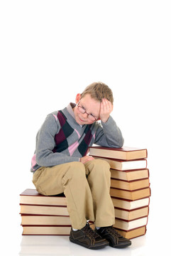 帶百科全書的小男孩