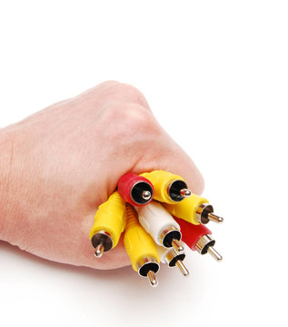 五顏六色的電纜