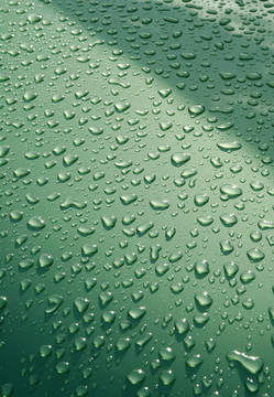 綠色的雨滴
