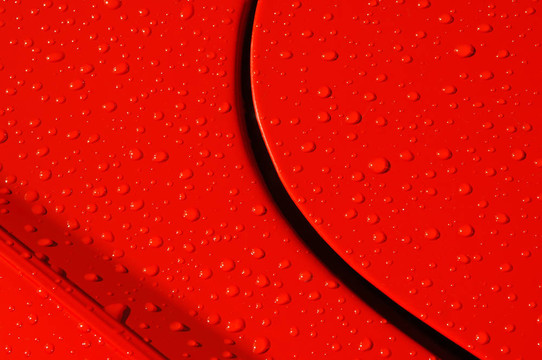 紅色的雨滴