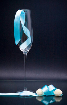 絲帶和糖果Slim wineglass