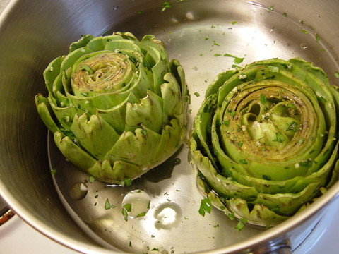 洋薊蒸煮