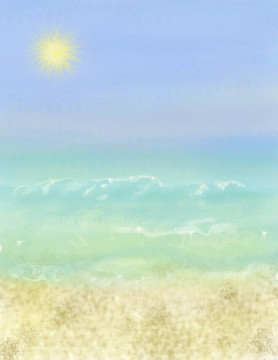 海灘度假的背景