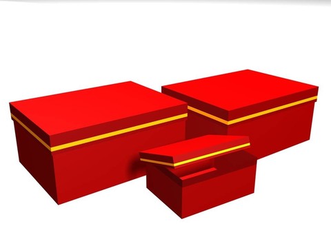 3D禮品盒插畫