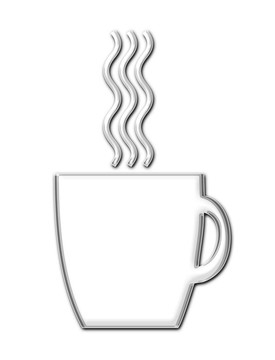 有蒸汽的咖啡杯