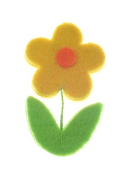 滑稽的黃色的花