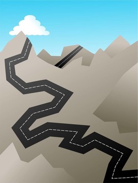 崎嶇的道路