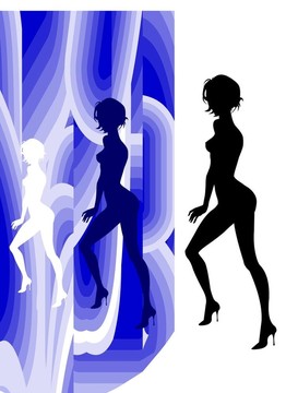 好女孩的身影