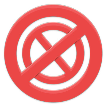 禁止禁止的標(biāo)志