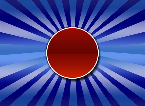 藍(lán)色光芒中心按鈕