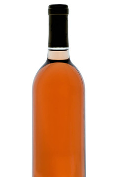背光的酒瓶