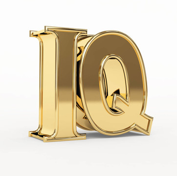 金色的字母I和Q
