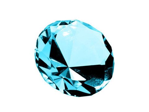 孤立Aquamarine Jewel