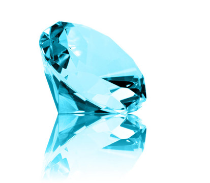 孤立Aquamarine Jewel