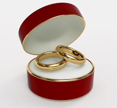 兩個結(jié)婚戒指