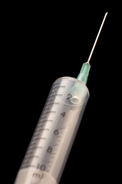 黑色注射器針
