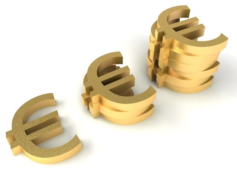 黃金的歐元標(biāo)志