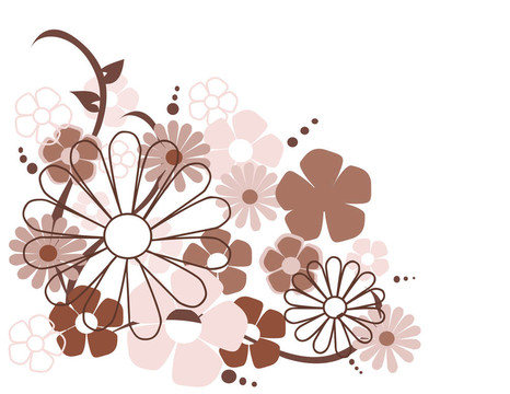 春季花卉插畫(huà)